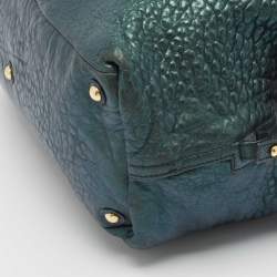 Yves Saint Laurent Metallic Green Leather Medium Easy Y Bag