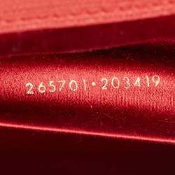 Pre Owned حقيبة كلتش إيف سان لوران واي ليغن جلد أرجواني   