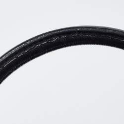 Pre Owned Yves Saint Laurent Black Leather and Patent Medium Easy Y Bag