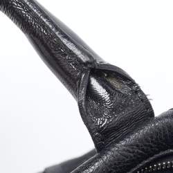 Pre Owned Yves Saint Laurent Black Leather and Patent Medium Easy Y Bag