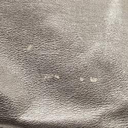 Pre Owned Yves Saint Laurent Metallic Leather Large Downtown Tote