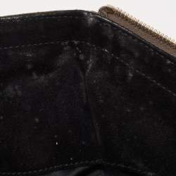 Pre Owned Yves Saint Laurent Metallic Leather Large Downtown Tote