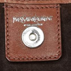 مملوكة مسبقًا حقيبة هوبو إيف سان لوران جلد برونزية ميتالك