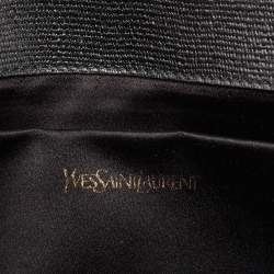 مملوكة مسبقًا Yves Saint Laurent Black Leather Y-Ligne Clutch