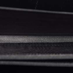 Pre Owned Yves Saint Laurent Black Patent Leather Belle De Jour Zip Around Wallet