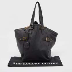 مملوكة مسبقًا Yves Saint Laurent Black Leather Large Downtown Tote