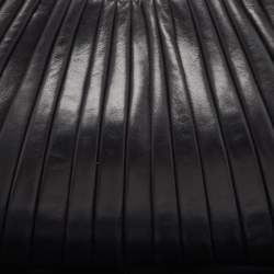 Pre Owned Yves Saint Laurent Black Leather Pleated Mombasa Hobo