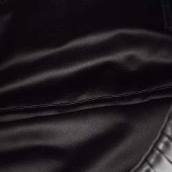 Pre Owned Yves Saint Laurent Black Leather Pleated Mombasa Hobo