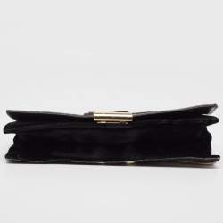 Yves Saint Laurent Black/White Zebra Print Calfhair and Leather Mombasa Double Bag