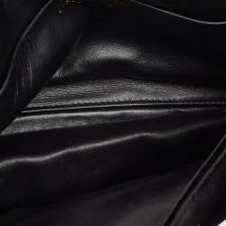 Yves Saint Laurent Black/White Zebra Print Calfhair and Leather Mombasa Double Bag