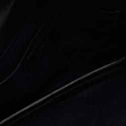 Pre Owned Saint Laurent Black Quilted Leather Envelope Pouch