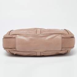 Pre Owned Yves Saint Laurent Pink Leather Mombasa Hobo