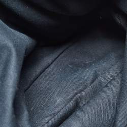 Pre Owned Yves Saint Laurent Black Croc Embossed Patent Leather Sac Palma Tote