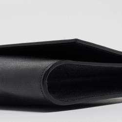 Pre Owned حقيبة كلتش إيف سان لوران تشيك جلد مجعد وردي ميتاليك كبيرة