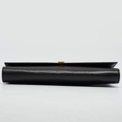 Pre Owned حقيبة كلتش إيف سان لوران تشيك جلد مجعد وردي ميتاليك كبيرة