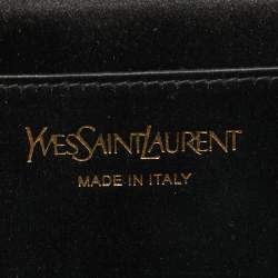 Yves Saint Laurent Black Leather Belle De Jour Flap Clutch