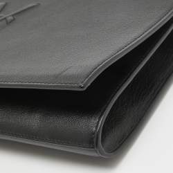 Yves Saint Laurent Black Leather Belle De Jour Flap Clutch