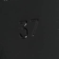 Pre Owned صندل إيف سان لوران تريبوت جلد أسود بنعل سميك مقاس 40