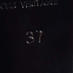 Pre Owned Yves Saint Laurent Size 37 Black Suede Platform Pumps