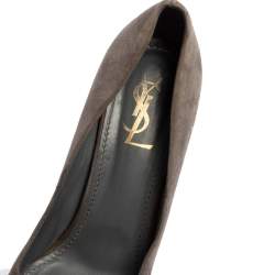 Yves Saint Laurent Grey Suede Pumps Size 40