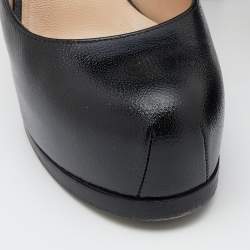 Yves Saint Laurent Black Leather Tribtoo Platform Pumps Size 36