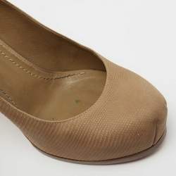 Yves Saint Laurent Brown Nubuck Leather Tribtoo  Pumps Size 36
