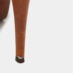 مملوكة مسبقًا Yves Saint Laurent Tan Leather Tribute Sandals Size 42 