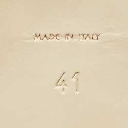 Pre Owned Yves Saint Laurent White Leather Tribute Sandals Size 41