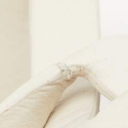 Pre Owned Yves Saint Laurent White Leather Tribute Sandals Size 41