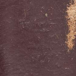 Pre Owned Yves Saint Laurent Plum Leather Ycon Thong Flats Size 37.5