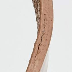 Pre Owned Yves Saint Laurent Beige Patent Leather Tribute Ankle Strap Sandals Size 36.5