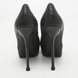 Yves Saint Laurent Green Leather Tribtoo Pumps Size 40