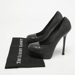 Yves Saint Laurent Green Leather Tribtoo Pumps Size 40