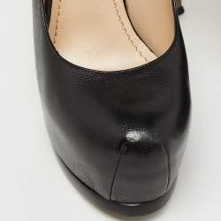 Yves Saint Laurent Black Leather Tribtoo Pumps Size 39