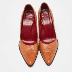 Pre Owned Yves Saint Laurent Tan Pointed Toe Pumps Size 38
