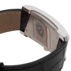 Pre Owned Yves Saint Laurent Black Stainless Steel Rive Gauche Women's Wristwatch 24 mm