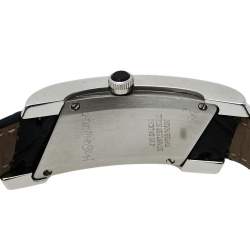 Pre Owned Yves Saint Laurent Black Stainless Steel Diamonds Rive Gauche Women's Wristwatch 17 mm