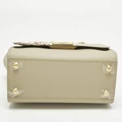 Pre Owned Zac Zac Posen Eartha Medium Smoke Ember Leather Top Handle Bag