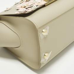 Pre Owned Zac Zac Posen Eartha Medium Smoke Ember Leather Top Handle Bag