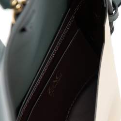 مملوكة مسبقًا Zac Posen Tricolor Leather Belay Oil Slick Crossbody Bag