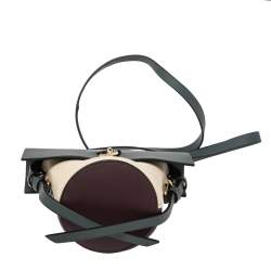 مملوكة مسبقًا Zac Posen Tricolor Leather Belay Oil Slick Crossbody Bag