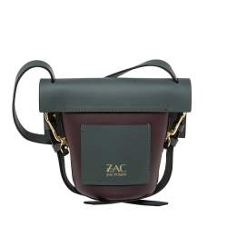 مملوكة مسبقًا Zac Posen Tricolor Leather Belay Oil Slick Crossbody Bag