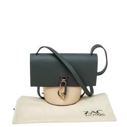 مملوكة مسبقًا Zac Posen Tricolor Leather Belay Oil Slick Crossbody Bag