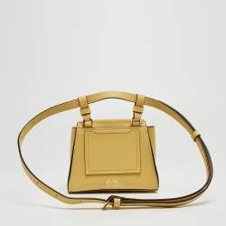Zac Posen Light Yellow Leather Mini Eartha Belt Bag