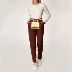 Zac Posen Light Yellow Leather Mini Eartha Belt Bag