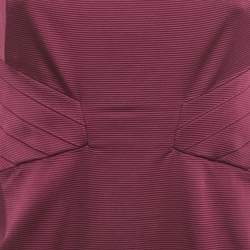 Pre Owned Zac Posen Purple Crepe Bethanle Gown L