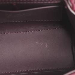 مملوكة مسبقًا Zac Posen Eartha Mini Burgundy Velvet Top Handle Bag