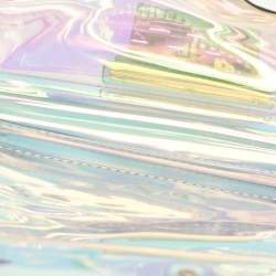 Pre Owned حقيبة كتف زاك بوسن بي في سي لؤلؤية متألقة بحبات اللؤلؤ إيراثيت