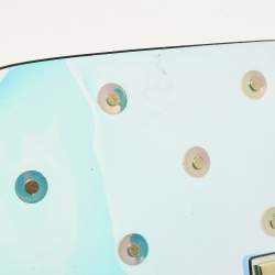 Pre Owned حقيبة كتف زاك بوسن بي في سي لؤلؤية متألقة بحبات اللؤلؤ إيراثيت