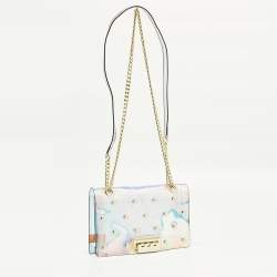 Pre Owned حقيبة كتف زاك بوسن بي في سي لؤلؤية متألقة بحبات اللؤلؤ إيراثيت